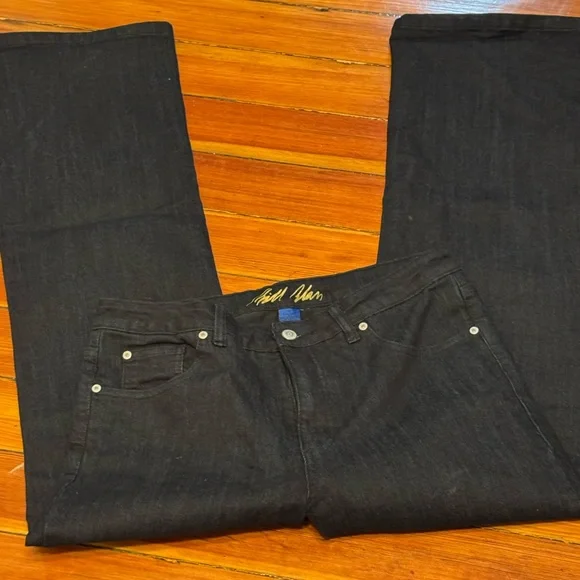 Bill Blass Vintage Dark Denim Blue 90s Business Casual Office Collegiate Jeans - Picture 3 of 5